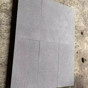 Ubin dinding batu basal gelap flamed China Harga kompetitif pelapis dinding granit panel dinding granit abu-abu gelap padat