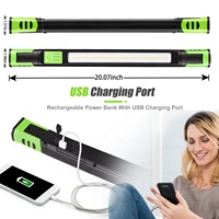 Lampe de travail portable à LED magnétique sous le capot, rechargeable par USB C, étanche IP65, à intensité variable, 1600 lumens