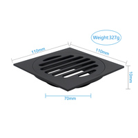 Drain de sol en laiton dissimulé anti-odeur carré moderne pour accessoires de douche de salle de bain Drain de sol en laiton