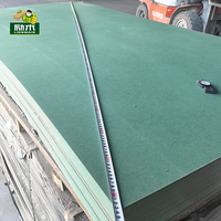 Panneau MDF vert ultra-mince à prix réduit 1220x2440mm 3mm 2mm 4mm panneau étanche résistant à l'humidité pour armoire