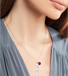 Collana con <span class=keywords><strong>Lettera</strong></span> Personalizzabile e Logo R.GEM. Ciondolo a Barra con Fiore dei Dodici Segni Zodiacali in Argento S925 e Rame con Zirconi <span class=keywords><strong>per</strong></span> Donna - Product Image 2