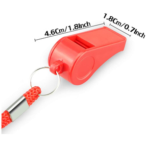 Sifflet d'arbitre sportif en plastique ABS avec cordon, 7 couleurs au choix, idéal pour les activités de plein air et les fournitures d'urgence en PE, à prix abordable - Product Image 3