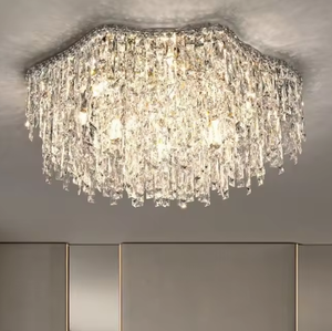 Candelabro de cristal de alta calidad 220V sala de estar Hotel dormitorio moderno Led lámpara de techo redonda de lujo - Product Image 2