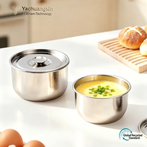 Steamed egg pure titanium bowl, durable instant noodle bowl, anti drop soup bowl, baby complementary food with lid - Product Image 6