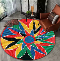 Traditioneller Äthiopischer Moseb-Muster Afrika Bunter Korb-Teppich Großhandel Habesha Kaffeehaus-Teppiche für Hochzeiten und Feiern