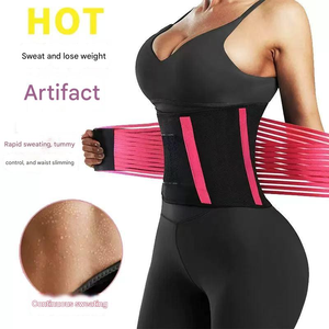 Ceinture amincissante pour femme, nouvelle, avec logo imprimé, double sangle, tissu jersey tricoté, écologique, contrôle moyen, usage quotidien, entraînement - Product Image 5