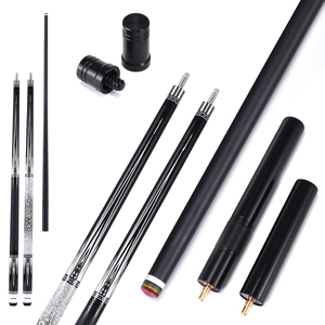Taco de billar de alta calidad de madera de arce y carbono con punta de 10.5mm, 11.5mm, 12.5mm, de 2 piezas, para billar americano y snooker, color negro, para bola <span class=keywords><strong>8</strong></span> - Product Image 2
