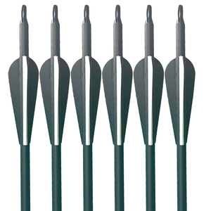 Flèches en carbone mixtes ID 6,2 mm, spine en plastique 500, pour arcs à poulies, arcs classiques et arbalètes, accessoire de <span class=keywords><strong>chasse</strong></span> et de tir pour femme, pointe en acier - Product Image 2