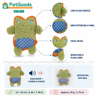 Jouet en peluche couineur pour chien, cochon, grenouille, jouet à mâcher interactif en coton PP pour chiots, animaux de compagnie, pour petits chiens, jeu d'intérieur