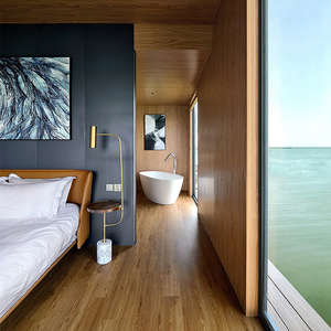 Meubles de suite d'hôtel sur mesure, design créatif, bois massif, aménagement chambre et salon pour projet d'aménagement intérieur d'hôtel boutique - Product Image 4