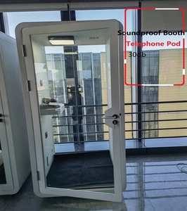 Cabina Telefónica, Estudio de Transmisión, Oficina Móvil para Llamadas Privadas, Sala de Conversación, Cabina Insonorizada XS OEM - Product Image 6