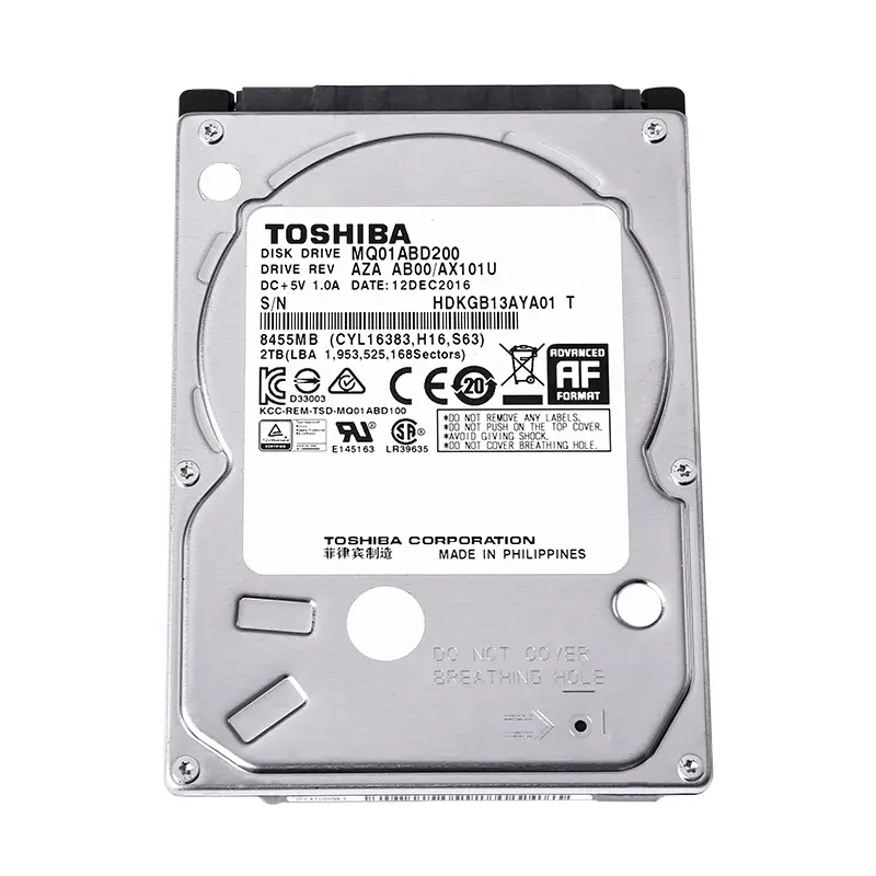 100% Asli Toshiba Hard Disk 1Tb MQ01ABD050V 2.5 Inci 5400RPM 8M HDD SATA untuk Laptop DVR