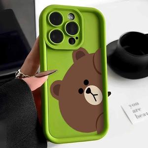 เคสโทรศัพท์มือถือรุ่น Dumb bear เหมาะสำหรับ Apple 17, 15plus, 13, emery 16E, สำหรับการค้าต่างประเทศ, 12xs, แบบเรียบง่าย, 14pro - Product Image 2