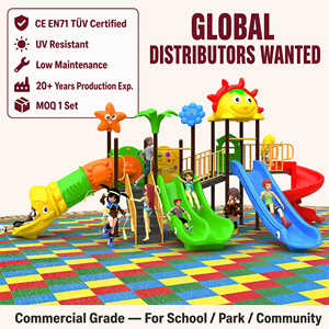 Equipo de Juegos Infantiles Comercial de Alta Calidad para Exteriores, Torre con Múltiples Toboganes, Túnel, Ola de Juego, para Niños, LLDPE, Acero, Escuela, Parque, Comunidad, OEM - Product Image 1