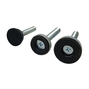 <span class=keywords><strong>Pied</strong></span> de support fixe galvanisé robuste avec vis d'<span class=keywords><strong>ancrage</strong></span> réglable et base réglable - Product Image 6