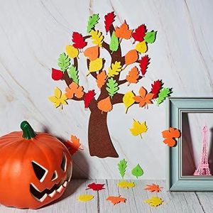 Personnalisé Thanksgiving Velcro Feuilles Feutre Plat Sticker Mural <span class=keywords><strong>Maternelle</strong></span> Décoration Murale Collage Enfants Feutre Artisanat Kits - Product Image 5