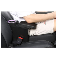 Support de rangement pour accoudoir de voiture avec porte-gobelet et port USB amélioré pour Leap Motor T03 2021 2022 2023 2024 2025 2026 - Modification automobile