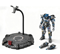 YOLOPARK para 7AMK PRO Phantom montaje premontado plástico móvil nuevo modelo de Robot juguete escala 1:18 FUNCIÓN DE soplador de aire
