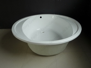 Baignoire en acrylique <span class=keywords><strong>de</strong></span> haute qualité en <span class=keywords><strong>forme</strong></span> <span class=keywords><strong>de</strong></span> <span class=keywords><strong>cercle</strong></span> avec douche pour une ou deux personnes - Product Image 4