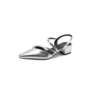 Sandalias Rojas Brillantes de Alta Gama con <span class=keywords><strong>Tacón</strong></span> <span class=keywords><strong>Medio</strong></span> y Diseño de Punta Puntiaguda para <span class=keywords><strong>Zapatos</strong></span> de Mujer Transpirables - Product Image 5
