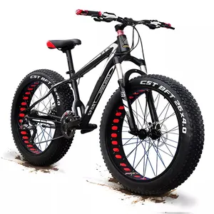 Bicicleta de Montaña de llanta ancha, bici de nieve de 20/26 pulgadas con neumático ancho de 4,0, venta al por mayor, directa de fábrica