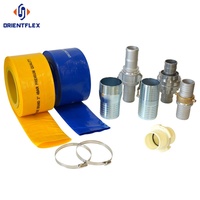 Tuyau de refoulement plat en PVC haute pression pour l'irrigation, l'approvisionnement en eau incendie, l'usage industriel et minier