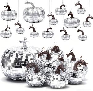 Bola de <span class=keywords><strong>Discoteca</strong></span> al por Mayor, Calabaza de Cristal Espejado para Decoración de Fiestas de Halloween, Otoño y Acción de Gracias, Venta a Granel - Product Image 1