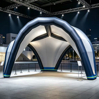 Tente dôme hexagonale gonflable personnalisée, stand gonflable publicitaire extérieur pour événements, expositions et foires