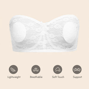 Sujetador Reutilizable con Tirantes Invisibles, Sin Espalda, Sin Tirantes, Copa Media Delgada, Ropa Interior Femenina, Top para Vestido - Product Image 5