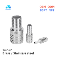 Offre Spéciale Raccord Droit Réducteur en Acier Inoxydable NPT BSPT 1/8''~2'' à Embout Pagode pour Tuyau Soufflé et Raccord de Tuyau SS pour WOG