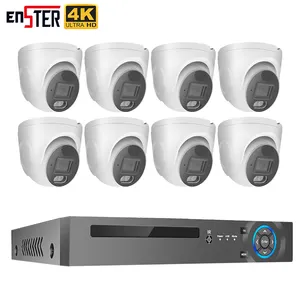 ENSTER 4K 8चैनल 8MP सुरक्षा कैमरा सिस्टम इंडोर होम PoE NVR किट सीसीटीवी आईपी कैमरा निगरानी सुरक्षा कैमरा सिस्टम