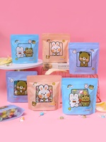 Sacs cadeaux pour biscuits, refermables avec fermeture éclair, en matériau composite, pour bonbons, collations, Noël, fête des enfants