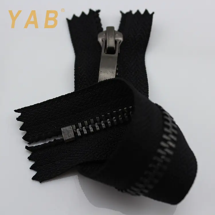 YAB Fashion OEKO-TEX100 Durable Brass Bedding Sets Black Metal Zipper