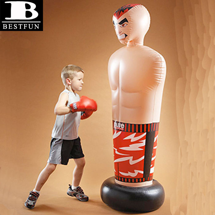 Factory Customized Kids Water Filled Base Inflatable Free Standing Punching  Bag Pvc Boxing Bags Plastic Bop Bag for Sale