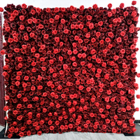 Offre Spéciale Saint-Valentin : Mur de Fleurs Artificielles en Soie de Luxe (8-12 pieds) pour Mariages et Décoration de Nouvel An – Vente en Gros