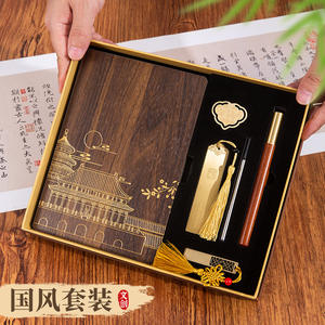 Juego de Cuadernos de Madera LX-20250630 con Encuadernación de Alambre, Diseño en Relieve, Bloc de Notas Personalizado para Oficina y Negocios, Papel Daolin de 80g - Product Image 2