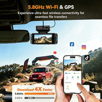 Caméra embarquée 4 canaux 4K, caméra embarquée 3 canaux 4K, caméra de voiture 4K, vision nocturne, enregistreur de conduite DVR, caméra embarquée 4K