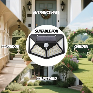 High Quality Outdoor Solar Powered Garden Lamp 100 Led Waterproof <b>Motion</b> <b>Sensor</b> Solar Wall Garden <b>Lights</b> - Product Image 6