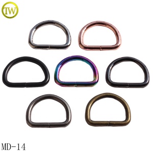 ห่วงรูปตัว <span class=keywords><strong>D</strong></span> สีทอง ทำจากโลหะผสมสังกะสี แข็งแรง สำหรับสายรัด แบบเชื่อมเดี่ยว - Product Image 4