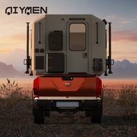 Coque courte à lit plat d'expédition en fibre de verre 4x4 pour camion extérieur camping-car auvent boîte à glissière remorques de voyage tout-terrain en Australie