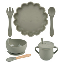 Ensemble de vaisselle et d'assiettes écologiques sans BPA, réutilisables, de qualité alimentaire, pour la cuisine et la table