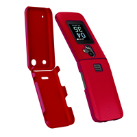 Coque de téléphone portable robuste et résistante pour TCL Flip 4 T440W Flip 3 T435W double couche antichoc pare-chocs antidérapant couverture mobile dure