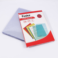 Plaques en PVC Foska 210x297mm A4 Taille Épaisseur 0.15mm & 0.2mm Reliure durable Couvertures brillantes transparentes pour liants ou dossiers