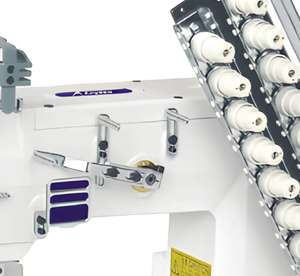 Machine à coudre industrielle manuelle à triple aiguille et double chaîne AS008-13032P, haute productivité, neuve - Product Image 3