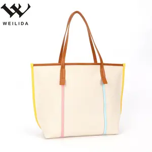 Nuevos productos calientes Bolso de la bandera americana 16A Lona + PU Bolso de hombro para mujer Carteras para mujer Bolsos de moda Individual