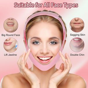 Double Chin Reducer V Line <b>Face</b> Lifting <b>Tape</b> Facial Strap Soft Silicone Ceinture Lifting Visage <b>Face</b> Shaper Double Chin Remover - Product Image 3