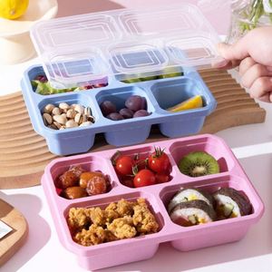 Portable 5 Compartment Fruit Snack Bento Box BPA Free <b>Refrigerator</b> Lunch Storage for Food Preservation - Product Image 5