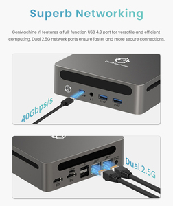 GenMachine 9 7940HS 8 คอร์ 16 เธรด Wifi 6 BT 5.2 2HD 2*USB 3.0 2*USB2.0 1*USB4 1*USB-C3.2 2*2.5G LAN 3 จอแสดงผล Yi7000 - Product Image 2