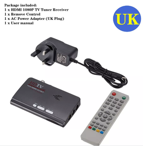 Convertisseur de signaux numériques <span class=keywords><strong>en</strong></span> téléviseurs CRT analogiques Lecture USB HDD EPG HDM1 1080p Upscaling DVB-T2 Boîtier TV HD + Adaptateur de sortie VGA/AV - Product Image 3