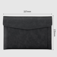 Porte-documents professionnel en cuir PU imperméable, grande capacité, porte-fichiers pour le bureau, logo personnalisé disponible
